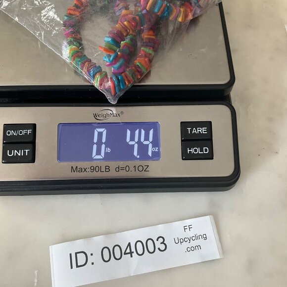 New Rainbow Multicolor Gemstone Chip Bead Necklace 15" Long no closure - Picture 7 of 7